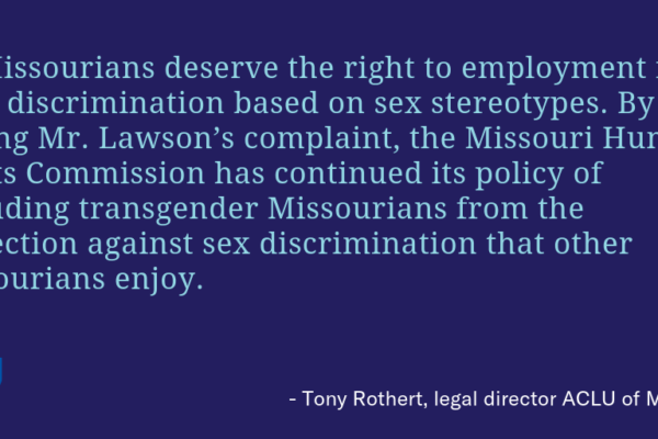 Tony on Lawson v. Missouri Commission on Human Rights