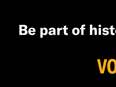 be part of history.