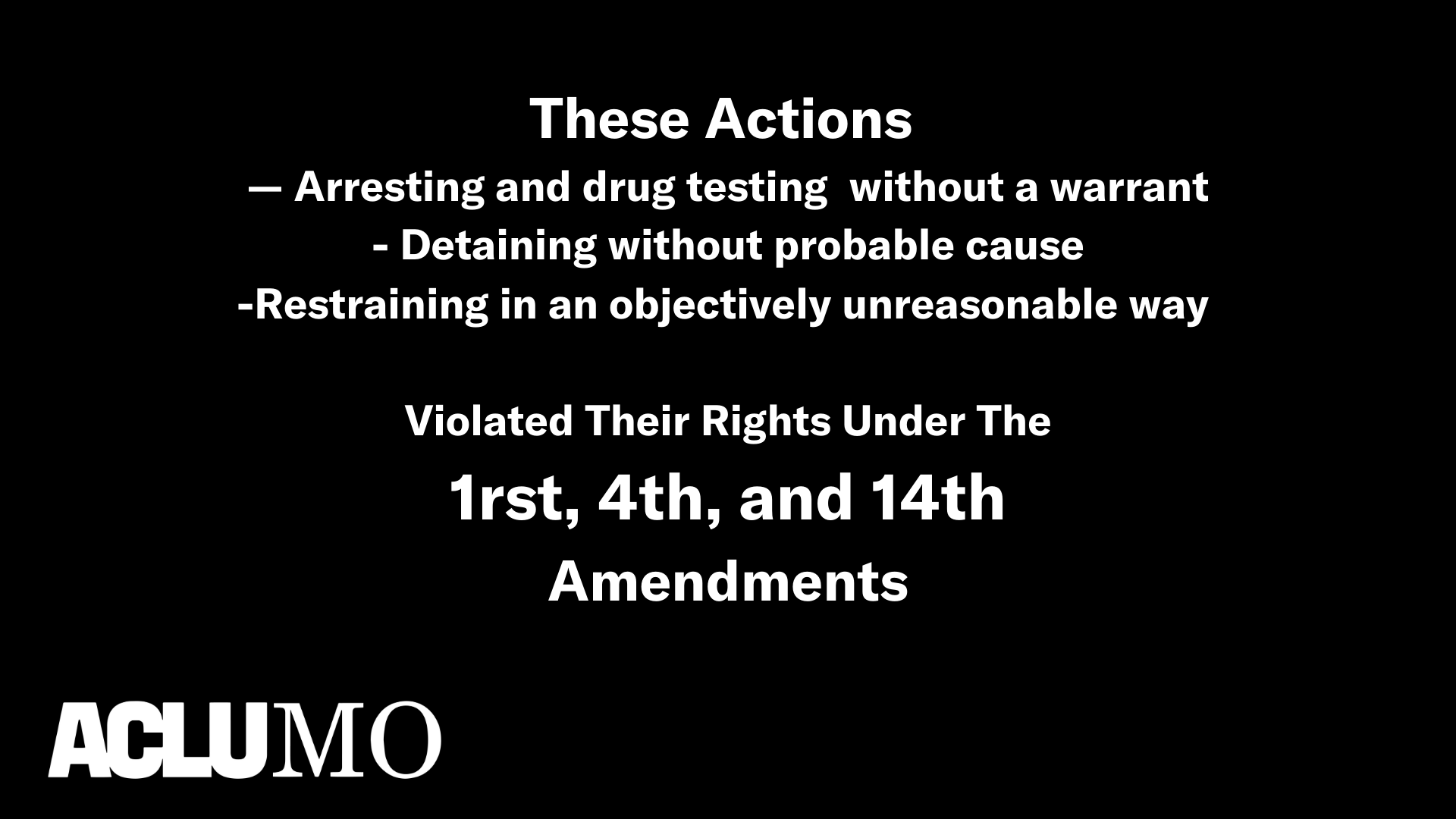 The ACLU of Missouri Defends the First Amendment in Texas County; Judge ...