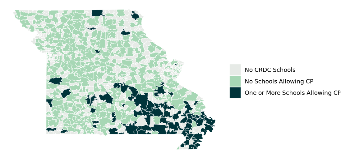 Corporal punishment map