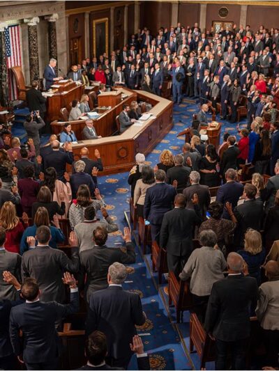 New members of Congress being sworn in at the US Capitol on Saturday, January 07, 2023.