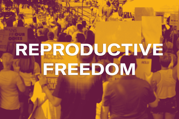 A group of people marching for reproductive freedom