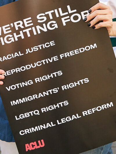 An ACLU poster.
