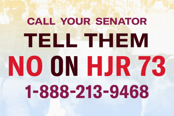 Call your senator tell them no on hjr73 1-888-213-9468