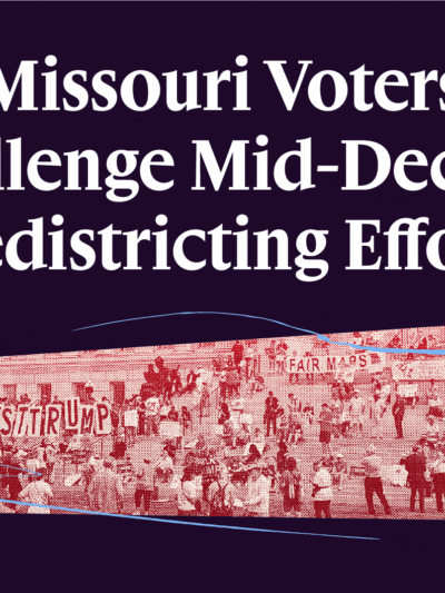 Missouri Voters Challenge Mid-Decade Redistricing Effort