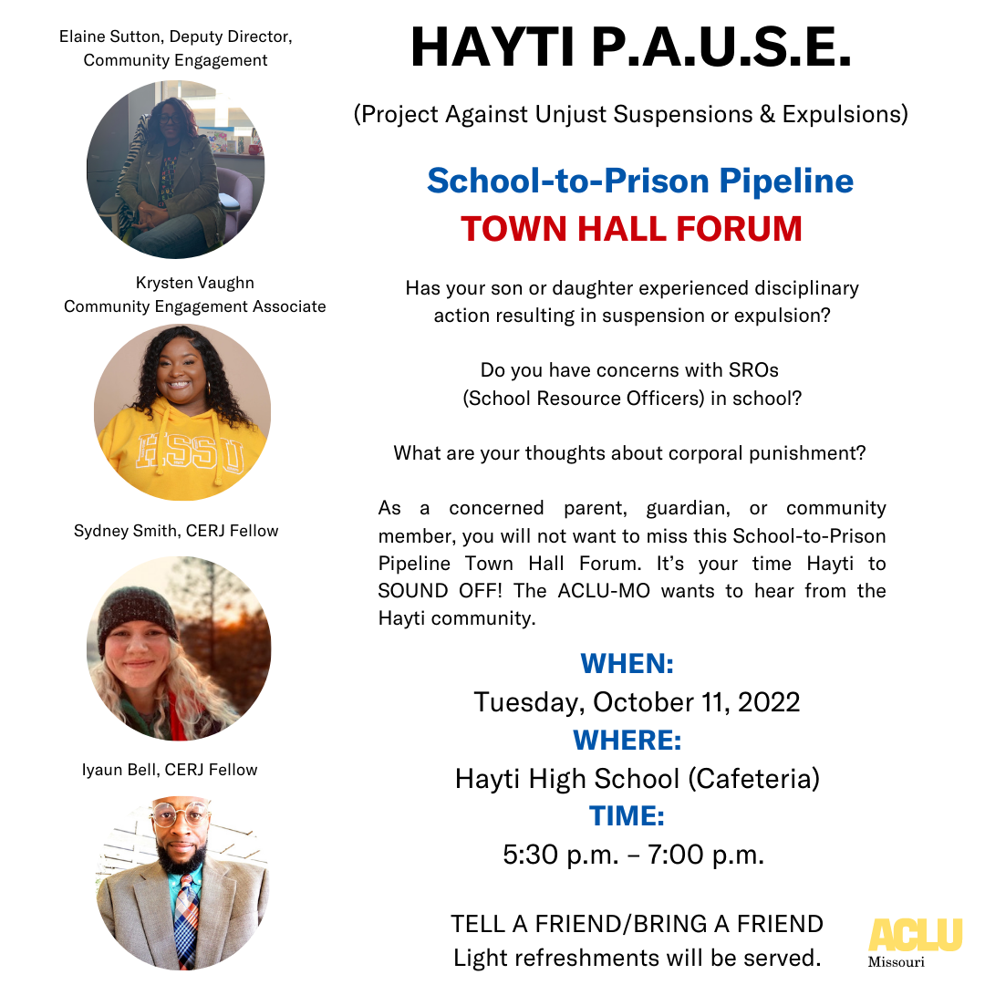 Hayti PAUSE High Schoo Town Hall