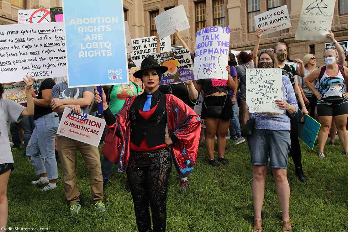 LGBTQ plus rights rally