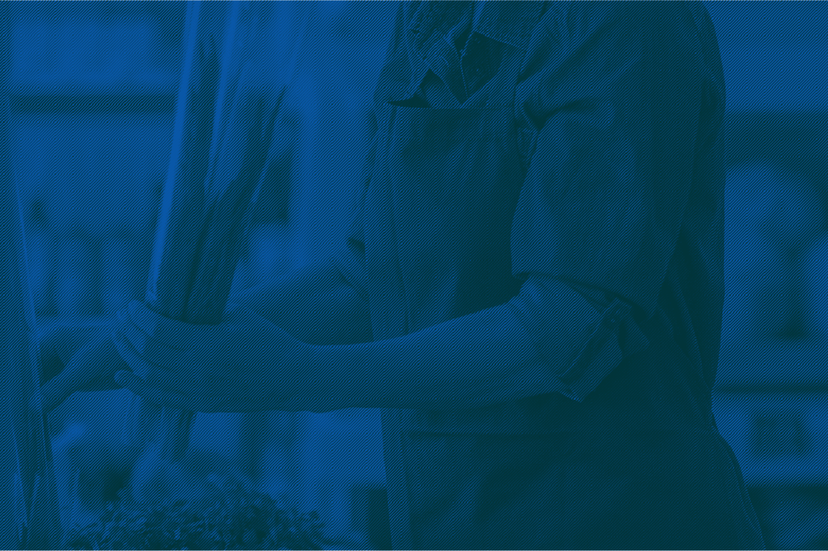 person working