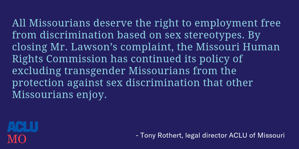 Tony on Lawson v. Missouri Commission on Human Rights