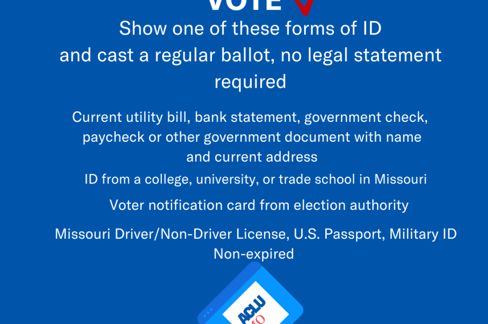 Missouri Must Extend Voter Registration Deadline To Correspond With Rescheduled June 2 2020 Municipal Elections Aclu Of Missouri