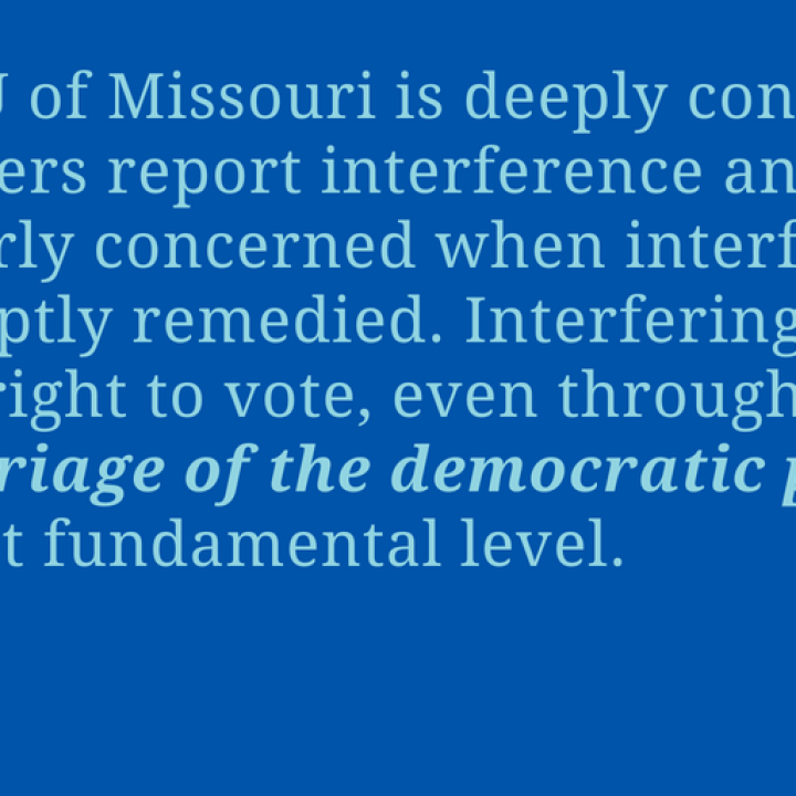 Letter to Board of Elections