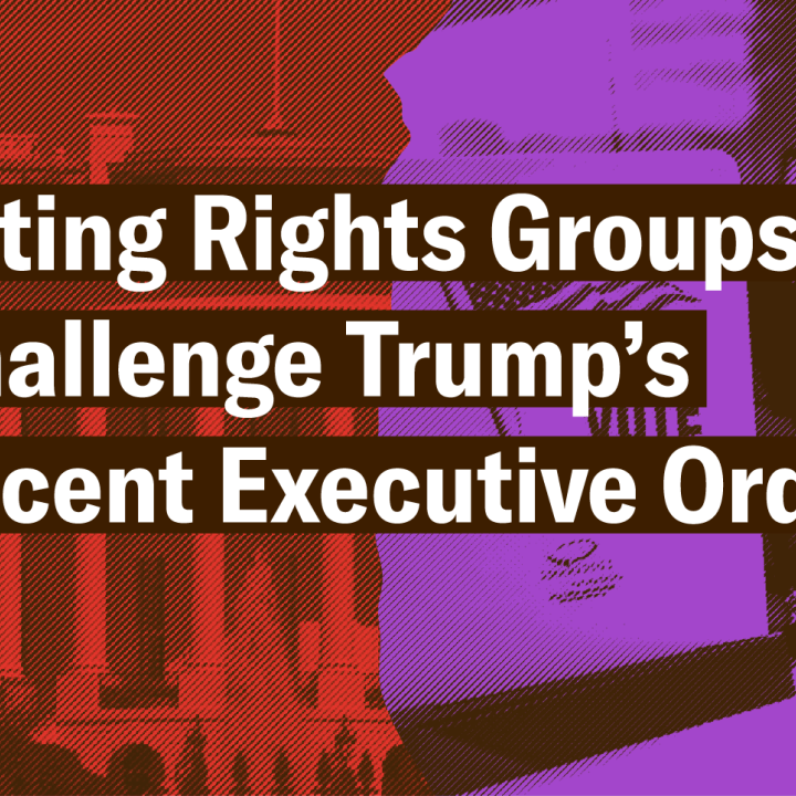 Voting Rights Groups Challenge Trump's Recent Executive Order